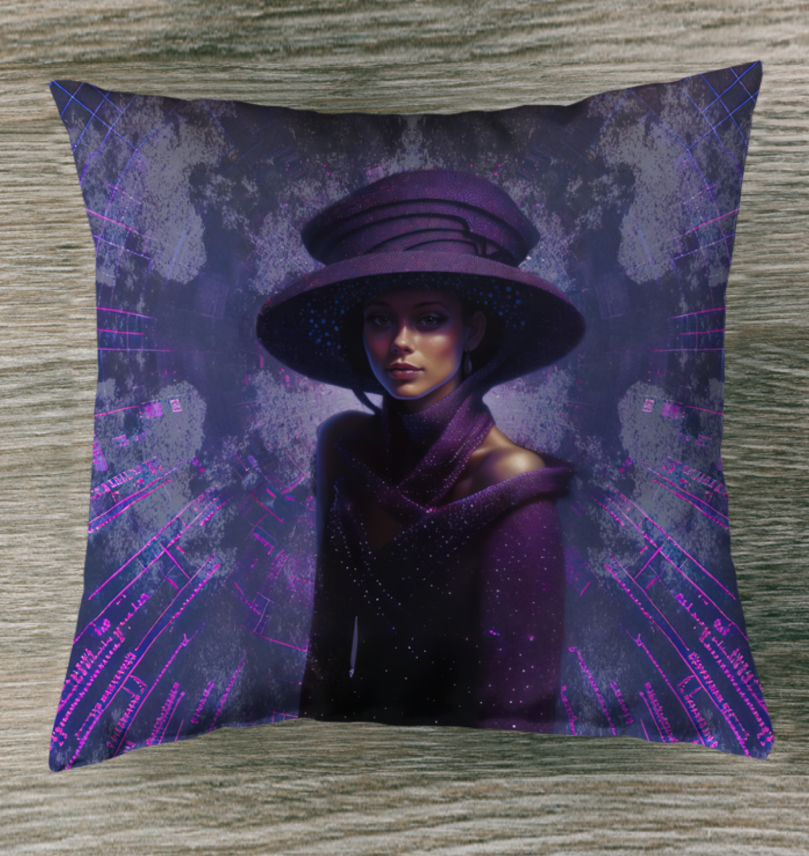 Retro Charm Style Mart Indoor Pillow with vintage design.