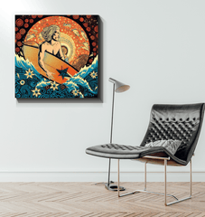 Surfing Radiance Wrapped Canvas - Beyond T-shirts