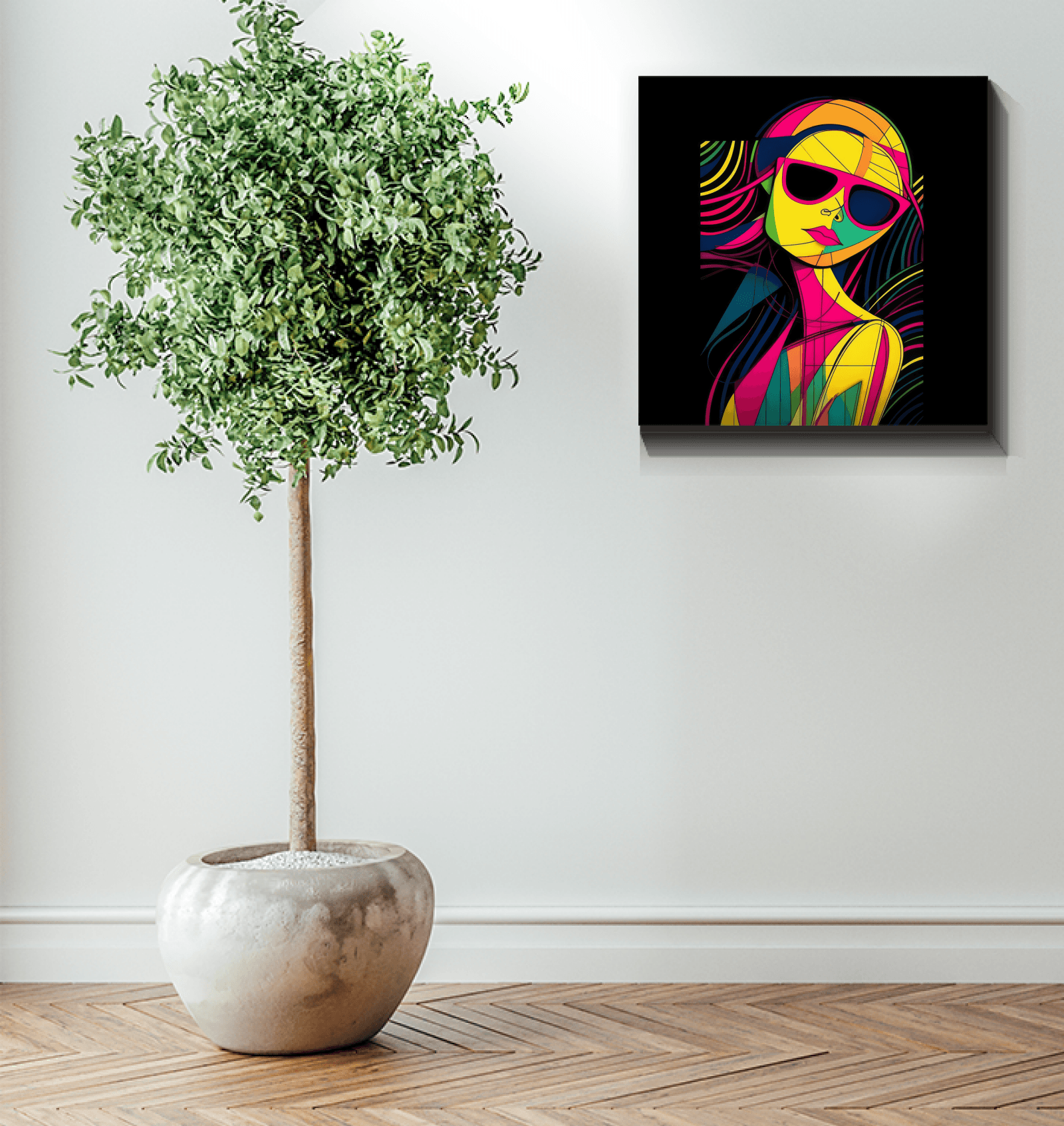 Chic Elegance Runway Canvas Print - Beyond T-shirts