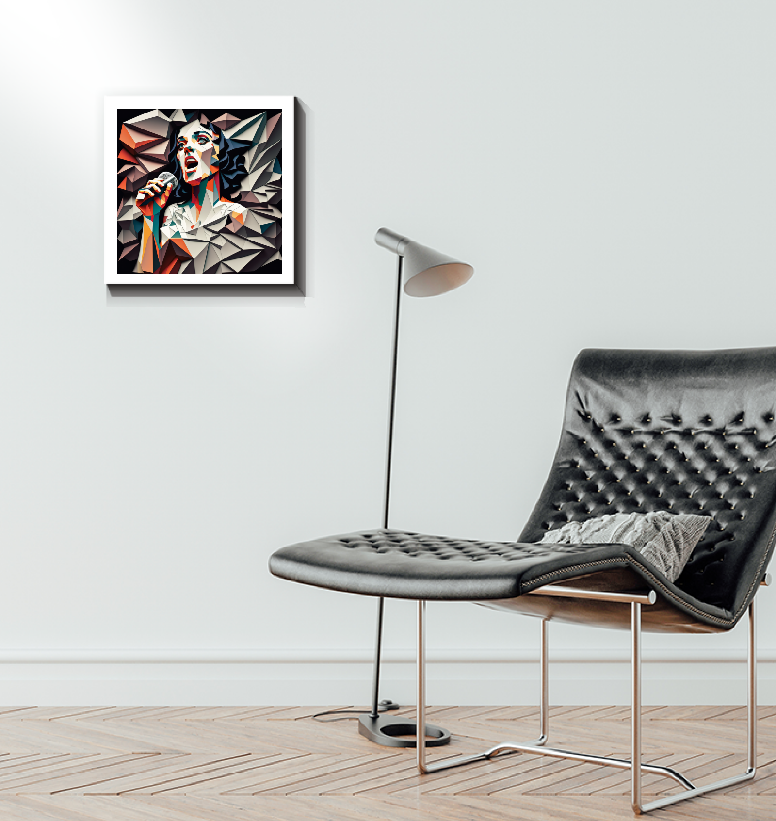 Abstract grunge art canvas decor