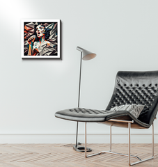 Abstract grunge art canvas decor