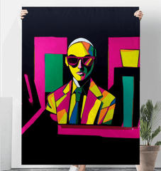 Art Deco Elegance Sherpa Blanket - Beyond T-shirts