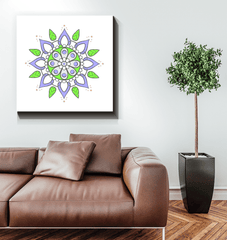 Mandala Harmony Ceramic Tile - Beyond T-shirts