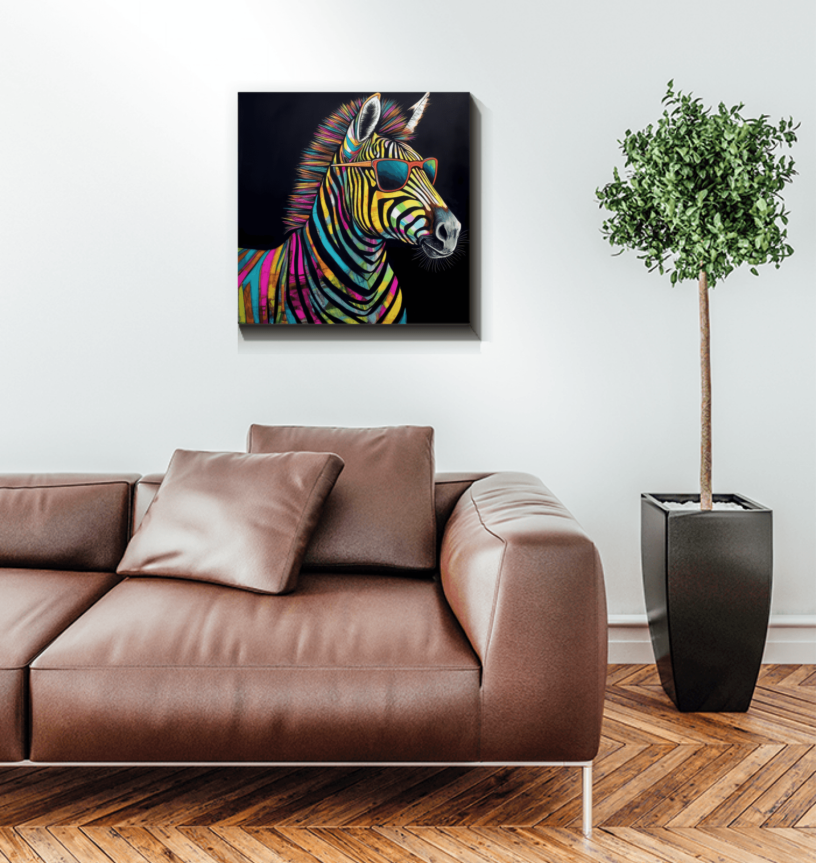 Graceful Zebra Stripes Canvas - Beyond T-shirts