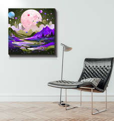 Captivating Canyons Desert Landscape Canvas