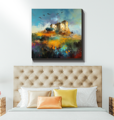 Misty Forest Retreat Wrapped Canvas