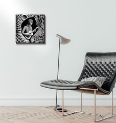 R&B Groove Wrapped Canvas