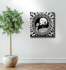 Folk Revival Wrapped Canvas