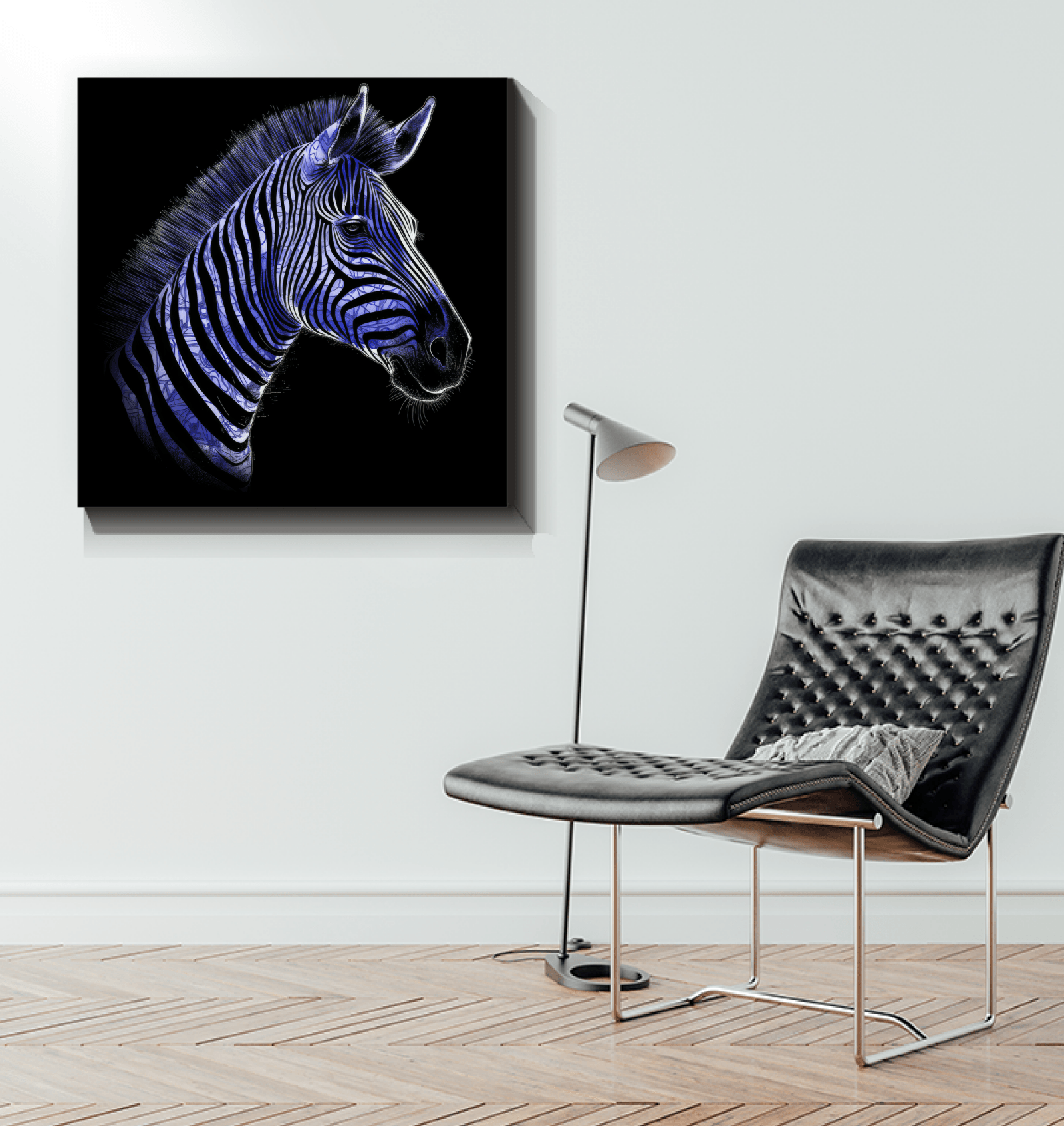 Zebra Grazing Serenity Canvas - Beyond T-shirts