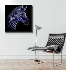 Zebra Grazing Serenity Canvas - Beyond T-shirts