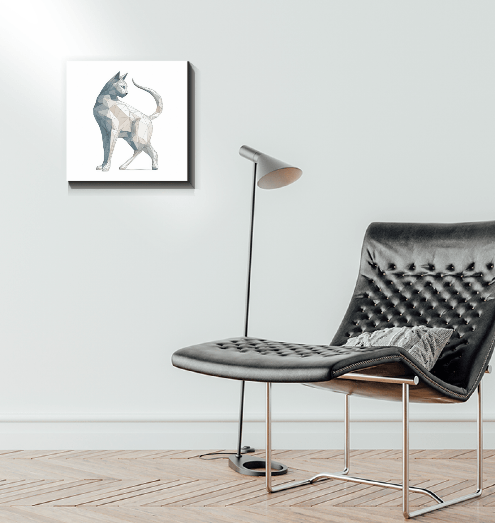 Graceful Purrfect Gaze Canvas - Beyond T-shirts