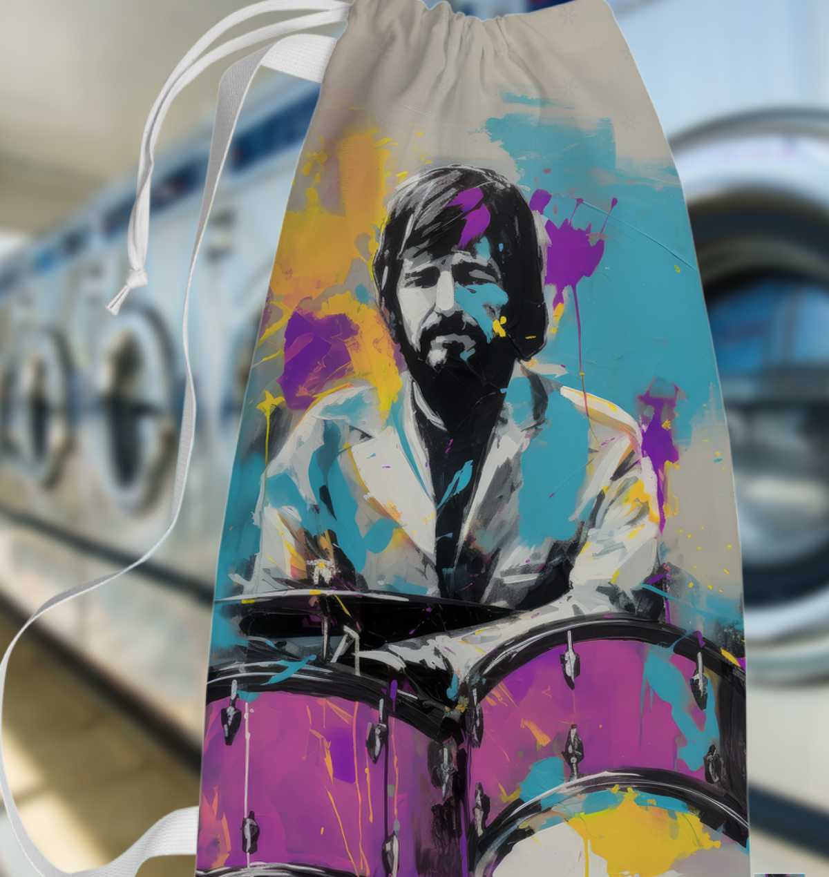 Serene Abstract Laundry Bag