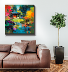 Enchanted Forest Landscape Wrapped Canvas