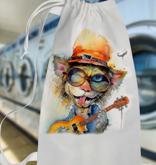 Guitarist's Gleeful Grooves Laundry Bag