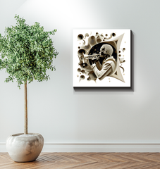 Notation Nebula Wrapped Canvas