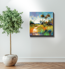Coastal Serenity Wrapped Canvas