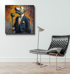 Dog's Tail-Wagging Bliss Wrapped Canvas