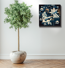 Treble Tapestry Wrapped Canvas