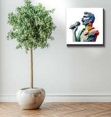 Rhythmic Radiance Wrapped Canvas