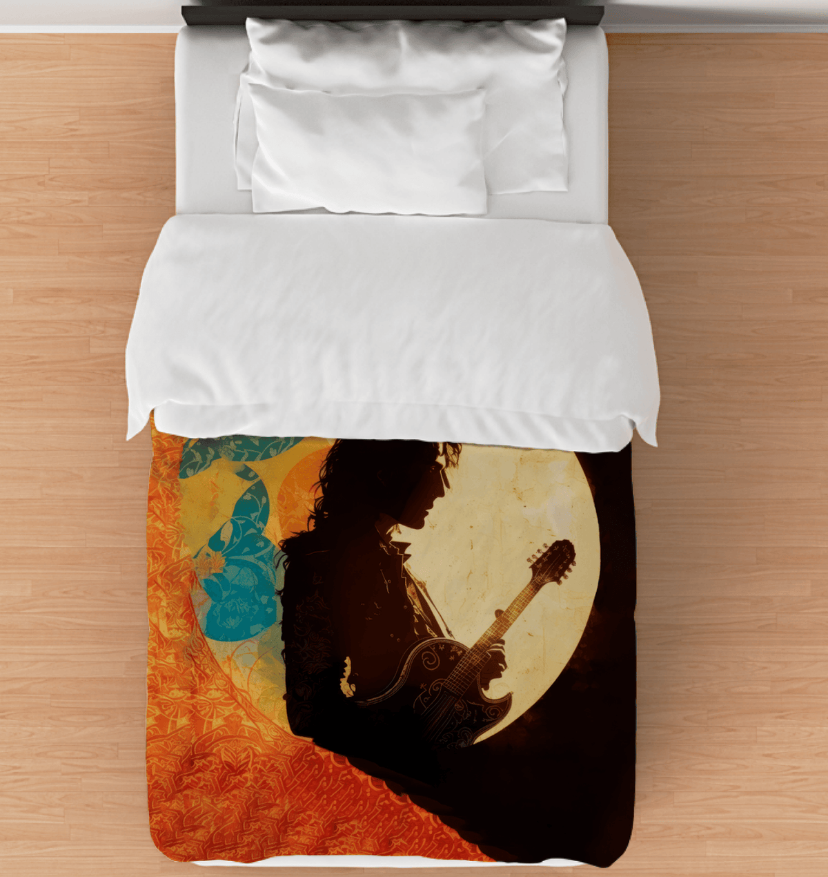 Bass Guitar Groove Bedspread - Beyond T-shirts