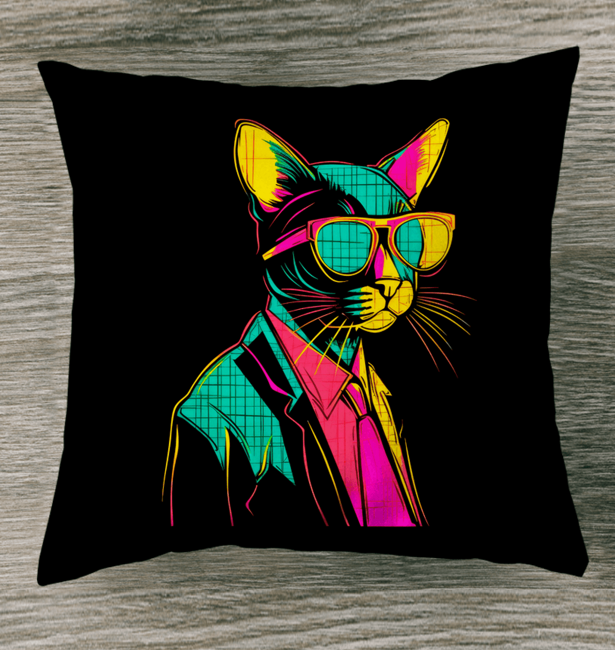 Elegant Cat Portrait Indoor Pillow - Beyond T-shirts