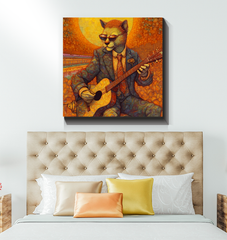 Kitty Cat Serenity Wrapped Canvas