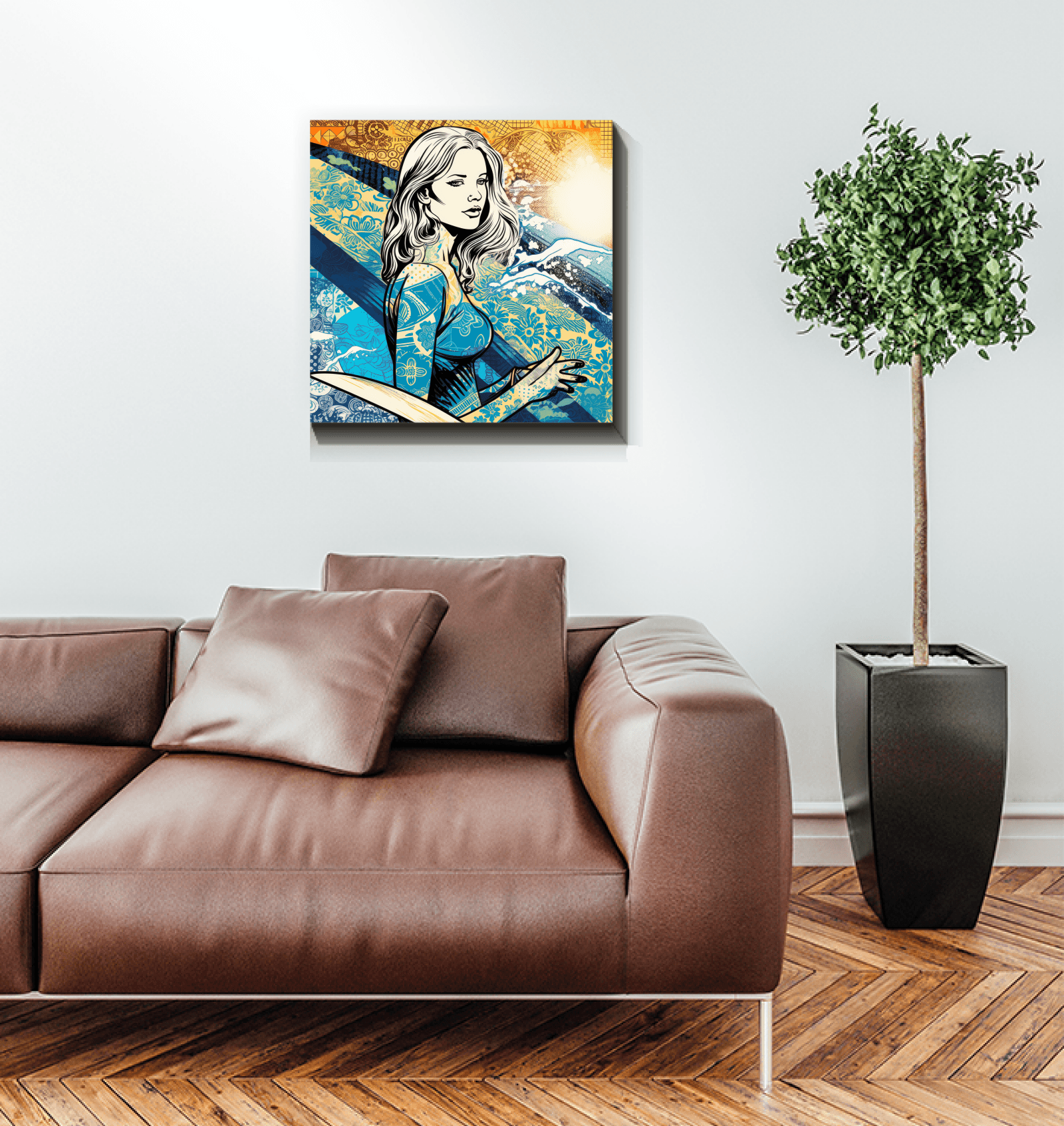 Surfer's Paradise Canvas Print - Beyond T-shirts