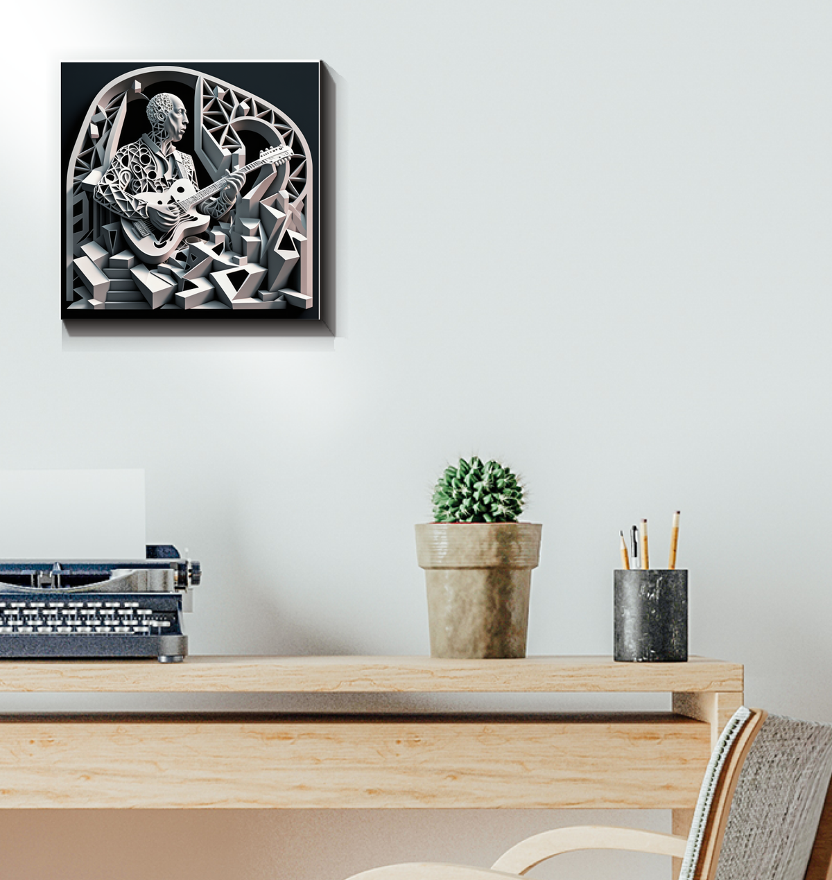 Tropical Salsa Wrapped Canvas