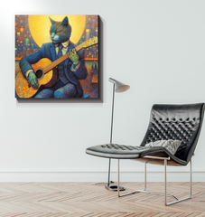 Purrfectly Cozy Cat Wrapped Canvas