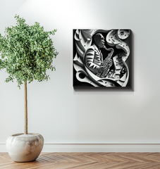 Music speaks without words Wrapped Canvas