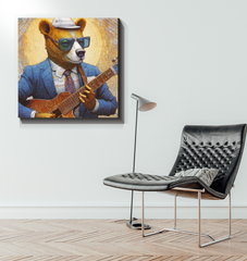 Bear's Forest Retreat Wrapped Canvas