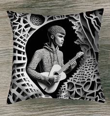 Melody in Bloom Outdoor Pillow