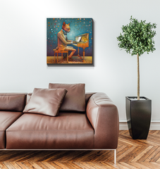 Cat's Elegance Wrapped Canvas