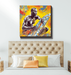 Timeless Surfing 5 16T Wrapped Canvas in an office setting