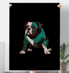 Elegant Greyhound Silhouette Blanket