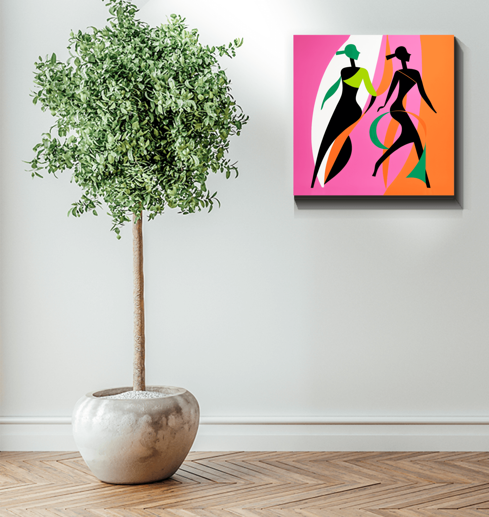 Chic Couture Abstract Expressionism Canvas - Beyond T-shirts