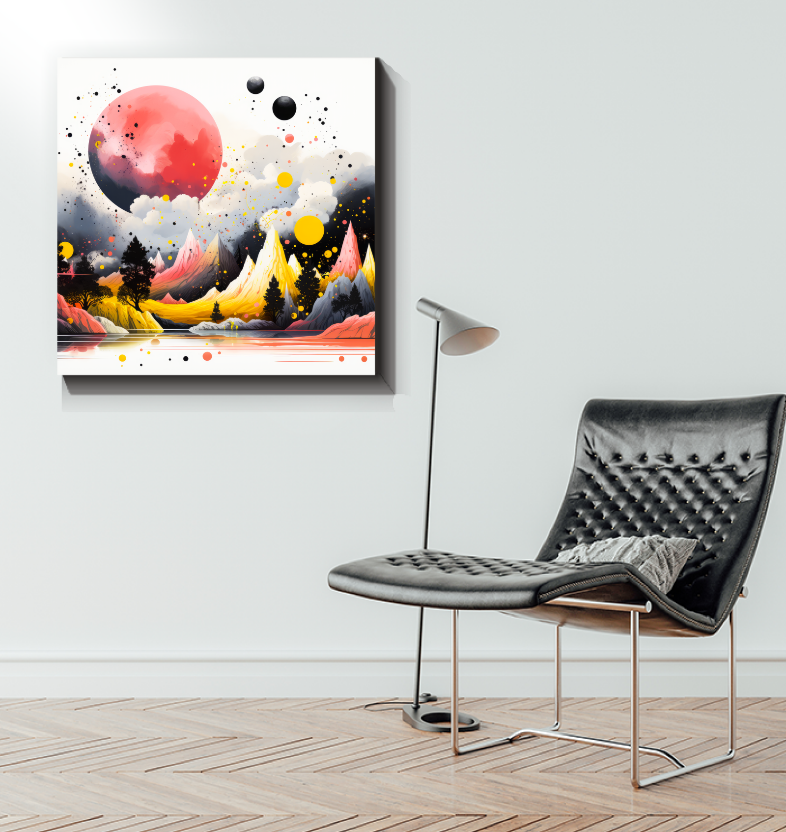 Radiant Rainforest Jungle Landscape Canvas