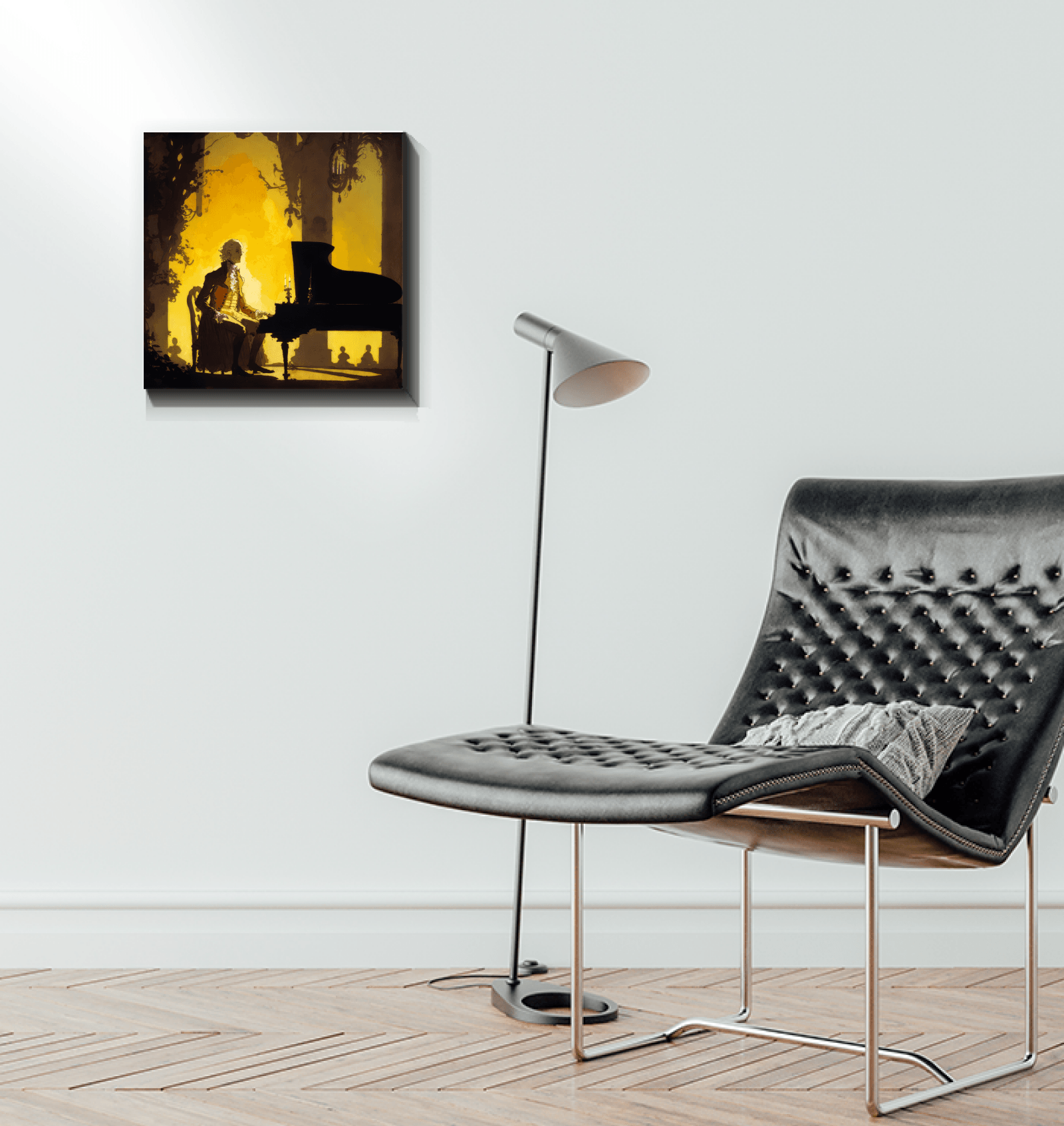 Jazz Night Cityscape Canvas - Beyond T-shirts