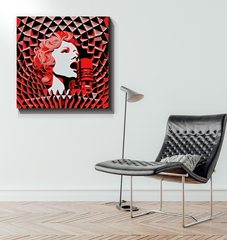 Melodic Mural Wrapped Canvas