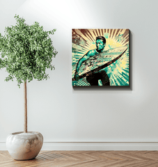 Sunset Surfing Dreams Canvas Art - Beyond T-shirts