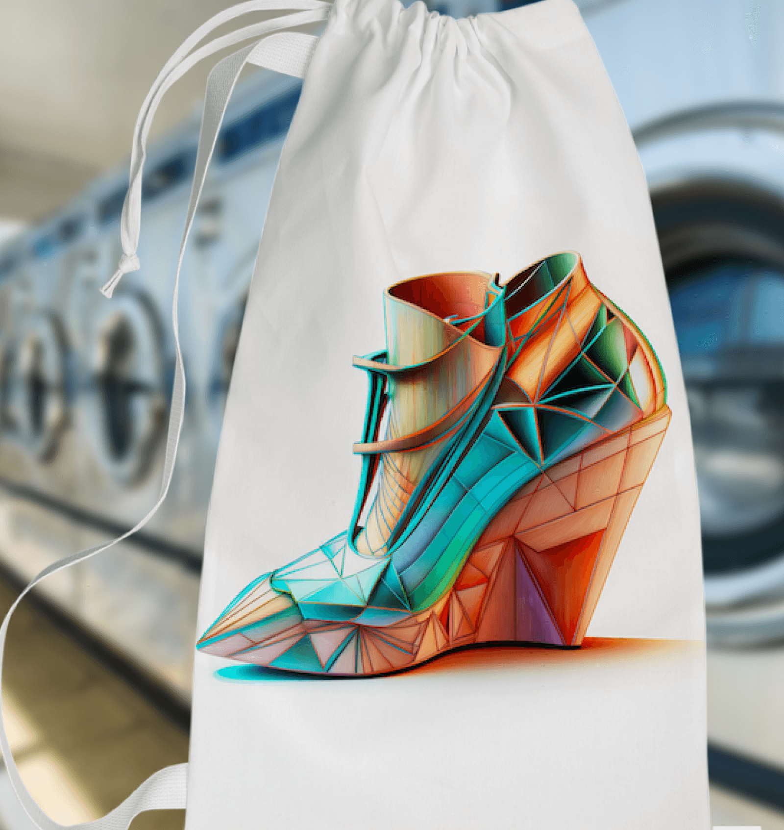 Futuristic Motion Shoe Storage Bag - Beyond T-shirts