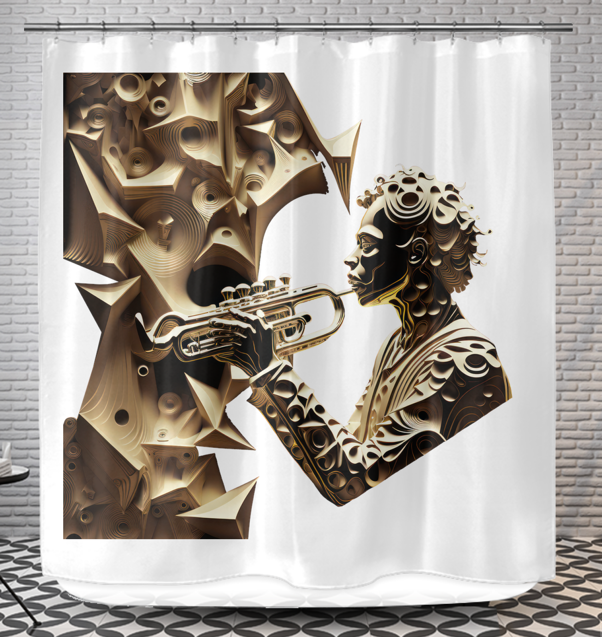 Harmonic Hues Shower Curtain