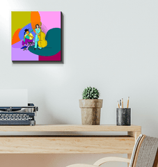 Band Of Musicians Wrapped Canvas - Beyond T-shirts