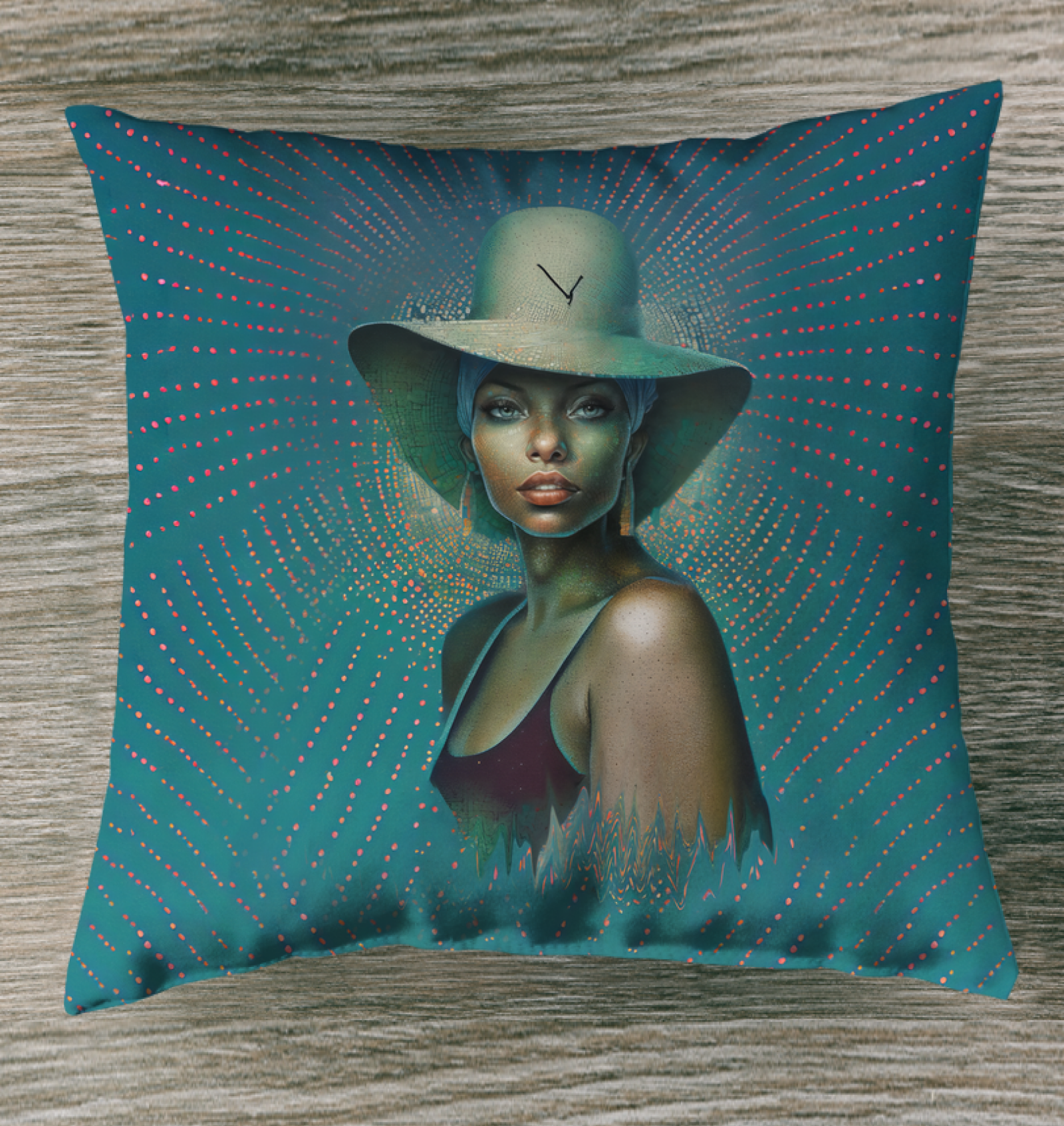 Tranquil Garden Beyond Style Indoor Pillow with elegant garden design.