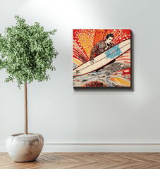 Eternal Surfing Canvas Print - Beyond T-shirts