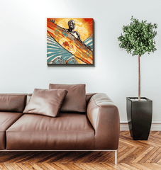 Surfer's Haven Canvas Art - Beyond T-shirts