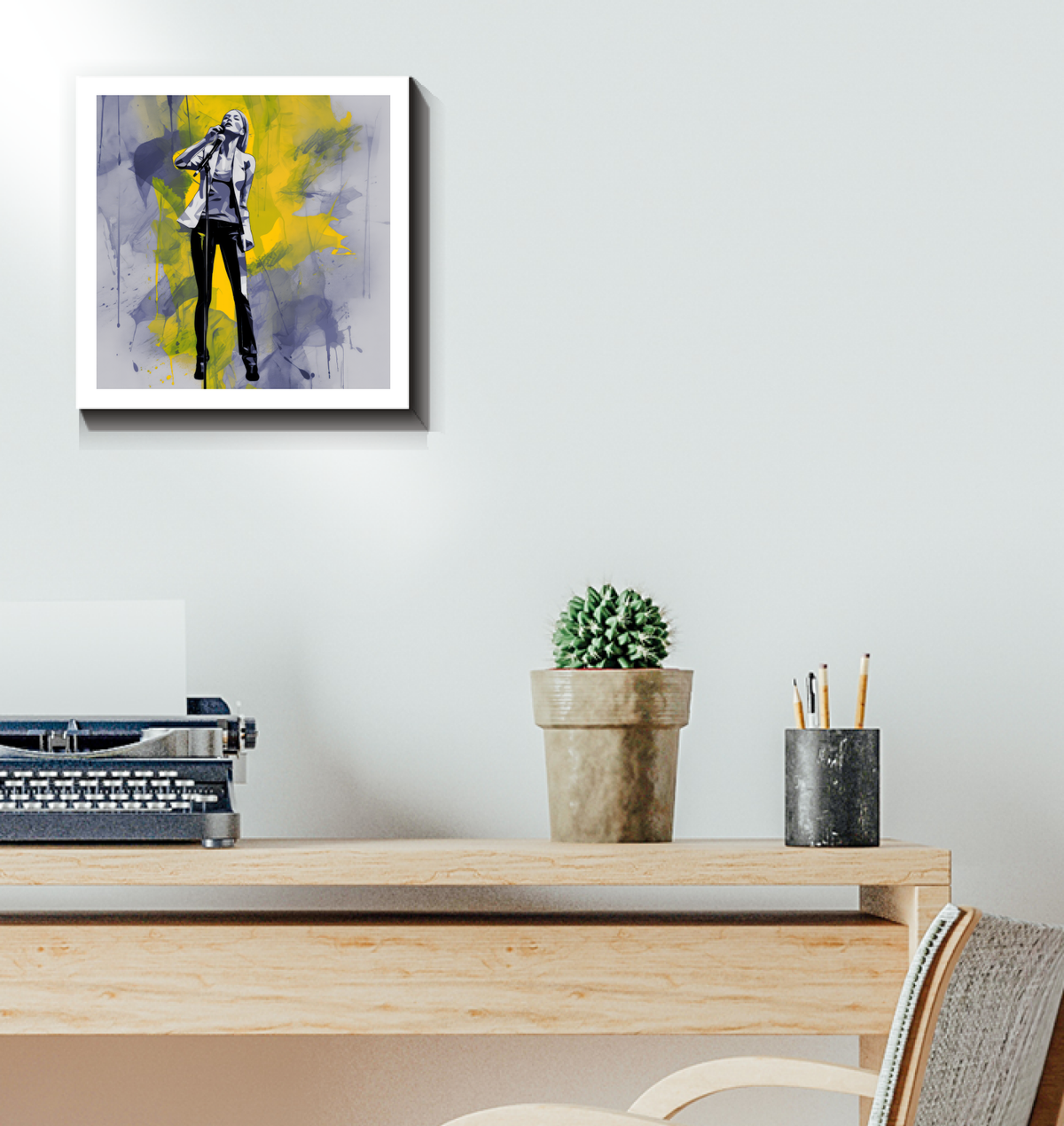 Ethereal Embrace Minimalist Abstract Wrapped Canvas