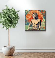 Surfing Harmony Canvas Art Print - Beyond T-shirts