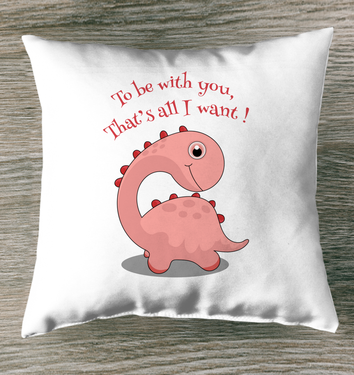 To Be With You Outdoor Pillow