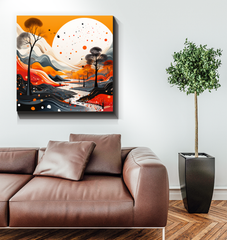 Luminous Lake Water Landscape Canvas